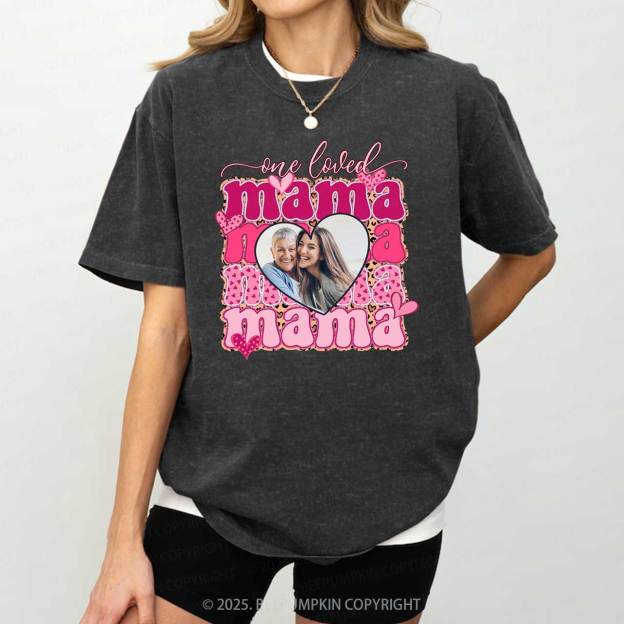 Personalized Photo Mother's Day Washed T-Shirts