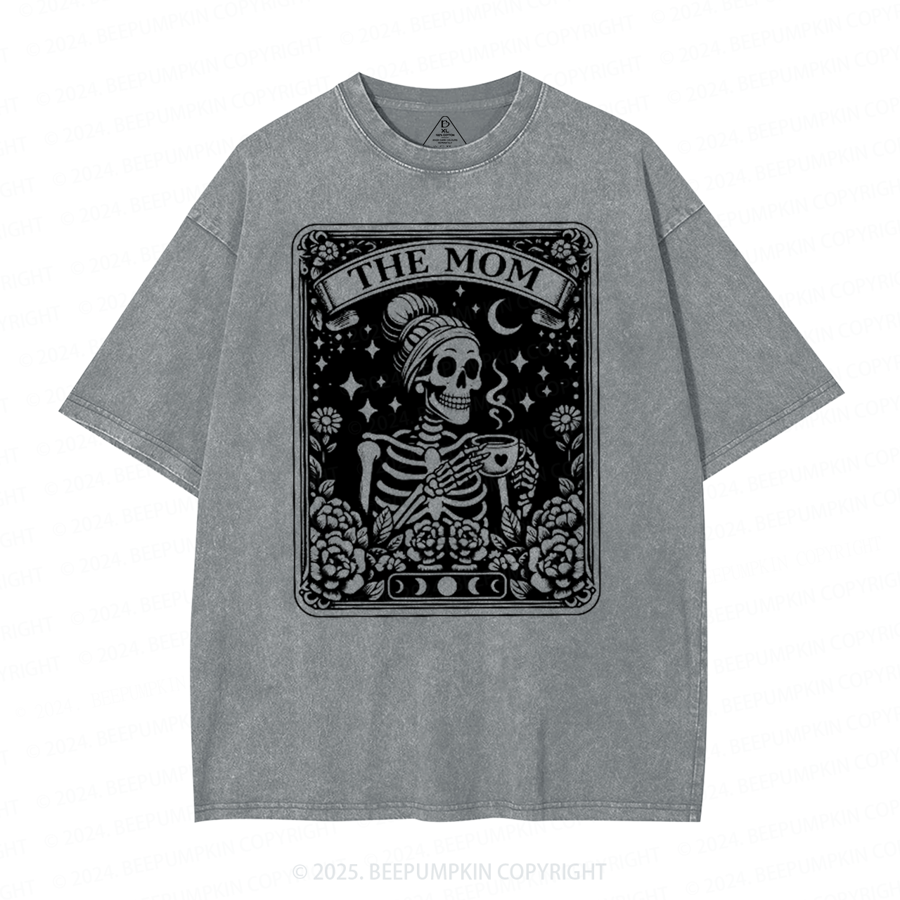 The Mom Tarot Card Mama Washed T-Shirts