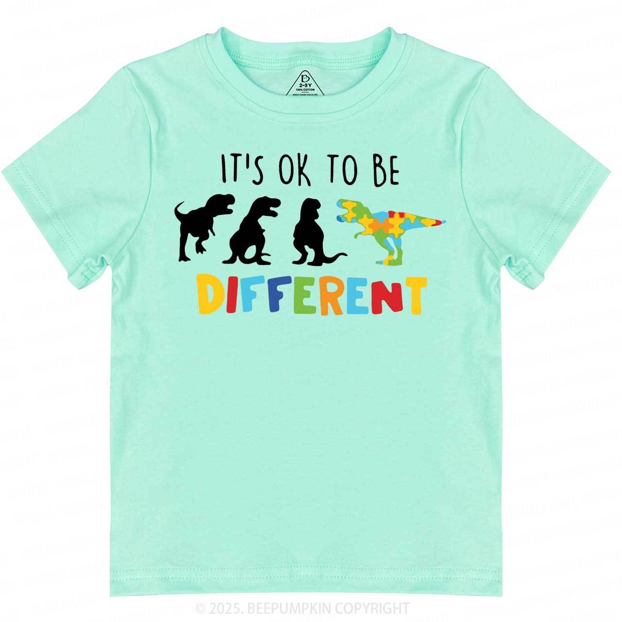 It's Ok To Be Different Toddler&Kid's Tees Beepumpkin