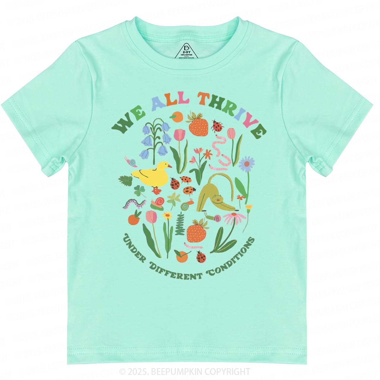 We All Thrive Toddler&Kid's Tees Beepumpkin