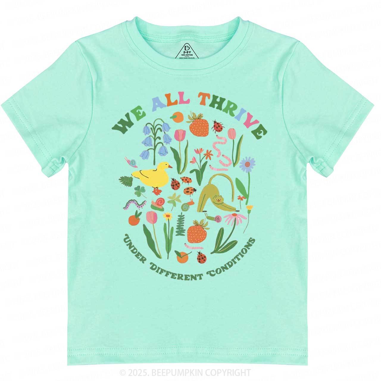 We All Thrive Toddler&Kid's Tees Beepumpkin