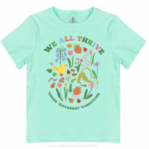 We All Thrive Toddler&Kid's Tees Beepumpkin
