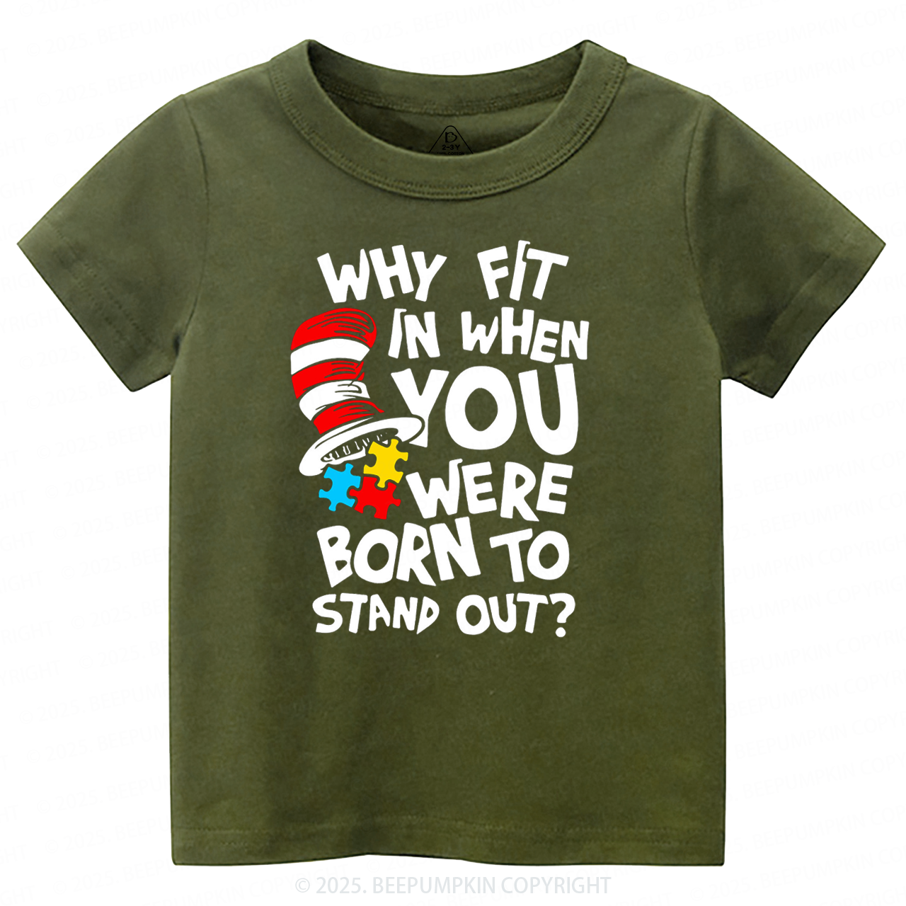 Why Fit In When You Were Born To Stand Out Toddler&Kid's Tees Beepumpkin