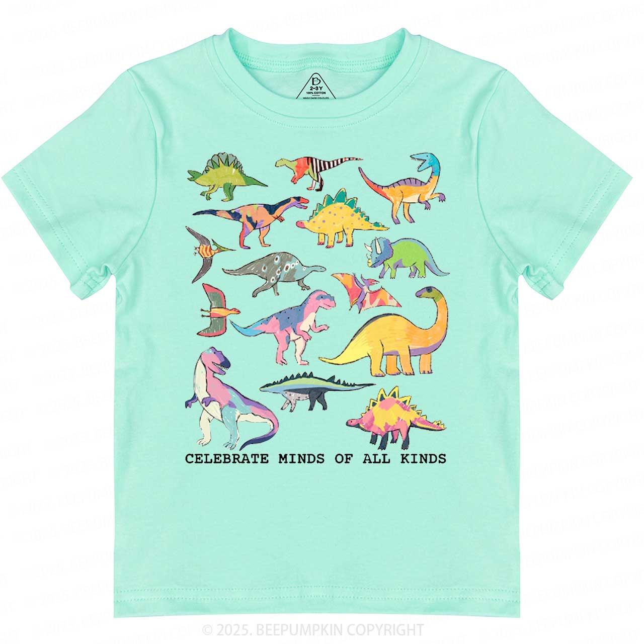 Celebrate Minds Of All Kinds Toddler&Kid's Tees Beepumpkin