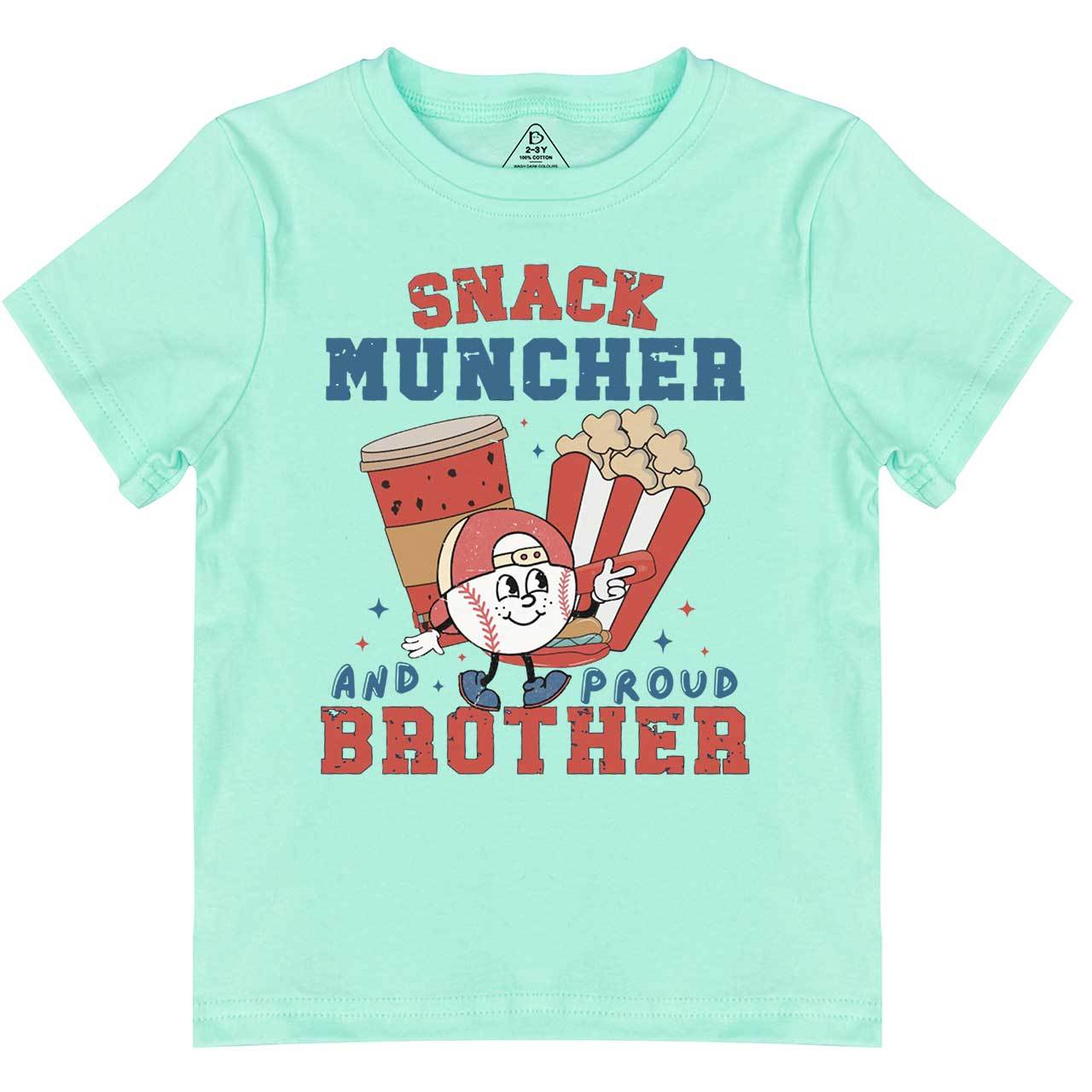 Personalized Snack Muncher Baseball Toddler&Kid's Tees Beepumpkin