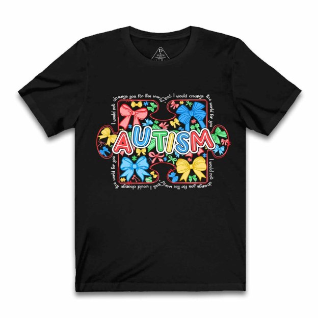 Autism Awareness Coquette Mama T-Shirts