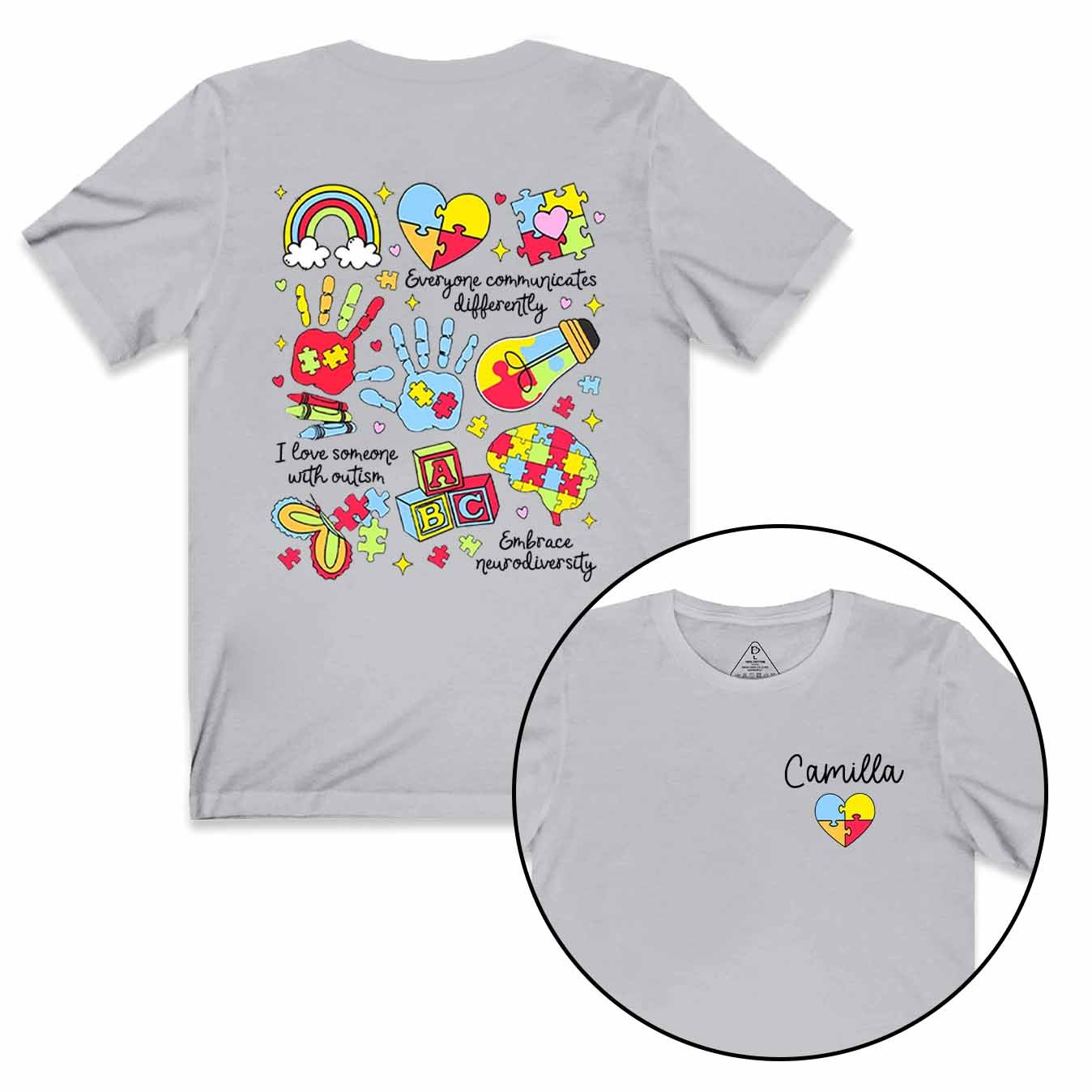 Personalized Autism Mama T-Shirts