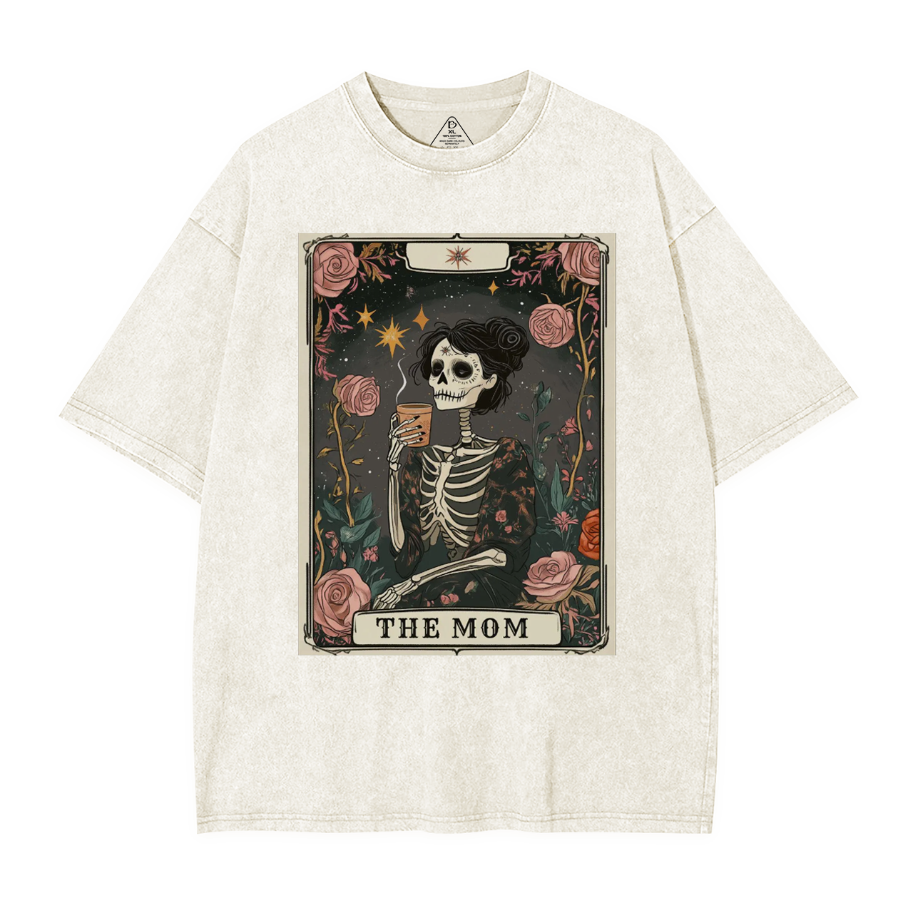 The Mom Tarot Card Washed T-Shirts