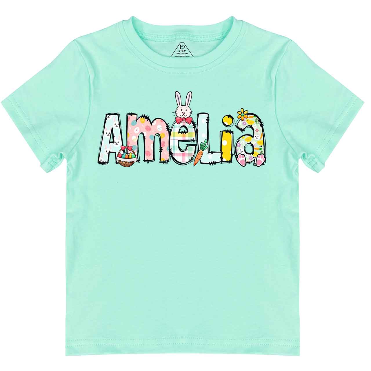 Personalized Easter Alphabet Name Toddler&Kid's Tees Beepumpkin