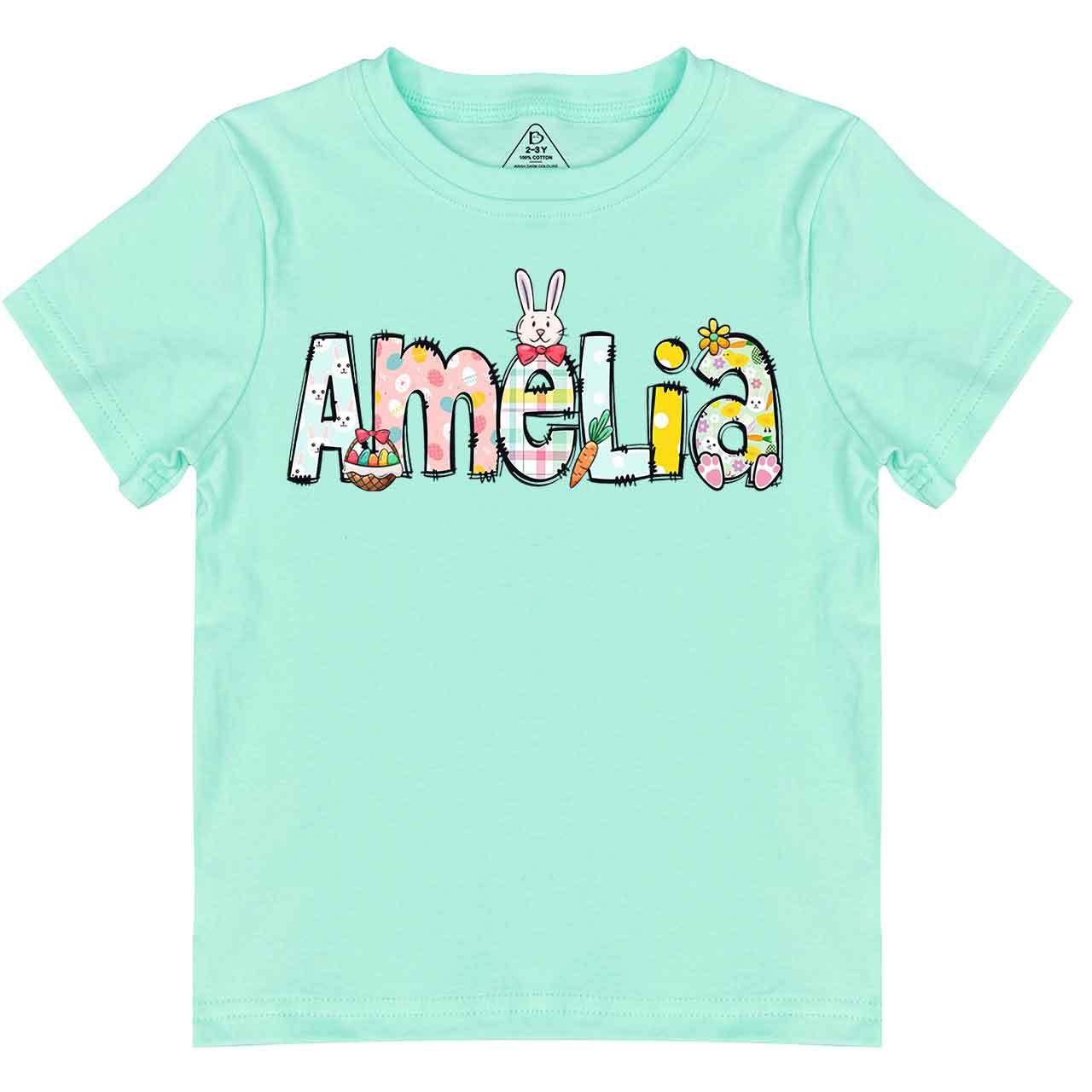 Personalized Easter Alphabet Name Toddler&Kid's Tees Beepumpkin