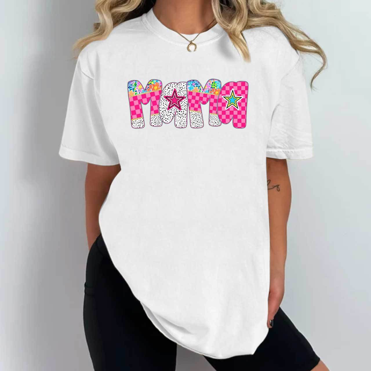 Vibrant And Playful Mama T-Shirts