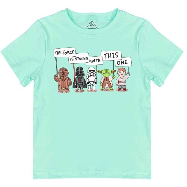 The Force Is Strong With This One Toddler&Kid's Tees Beepumpkin