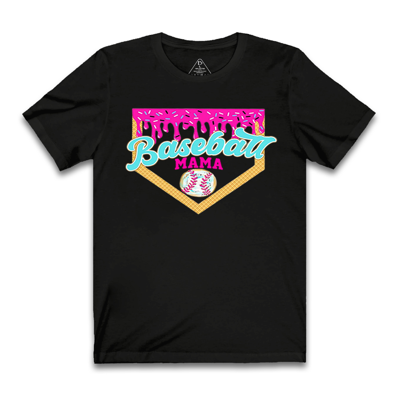Baseball Ice Cream Drip Mama T-Shirts
