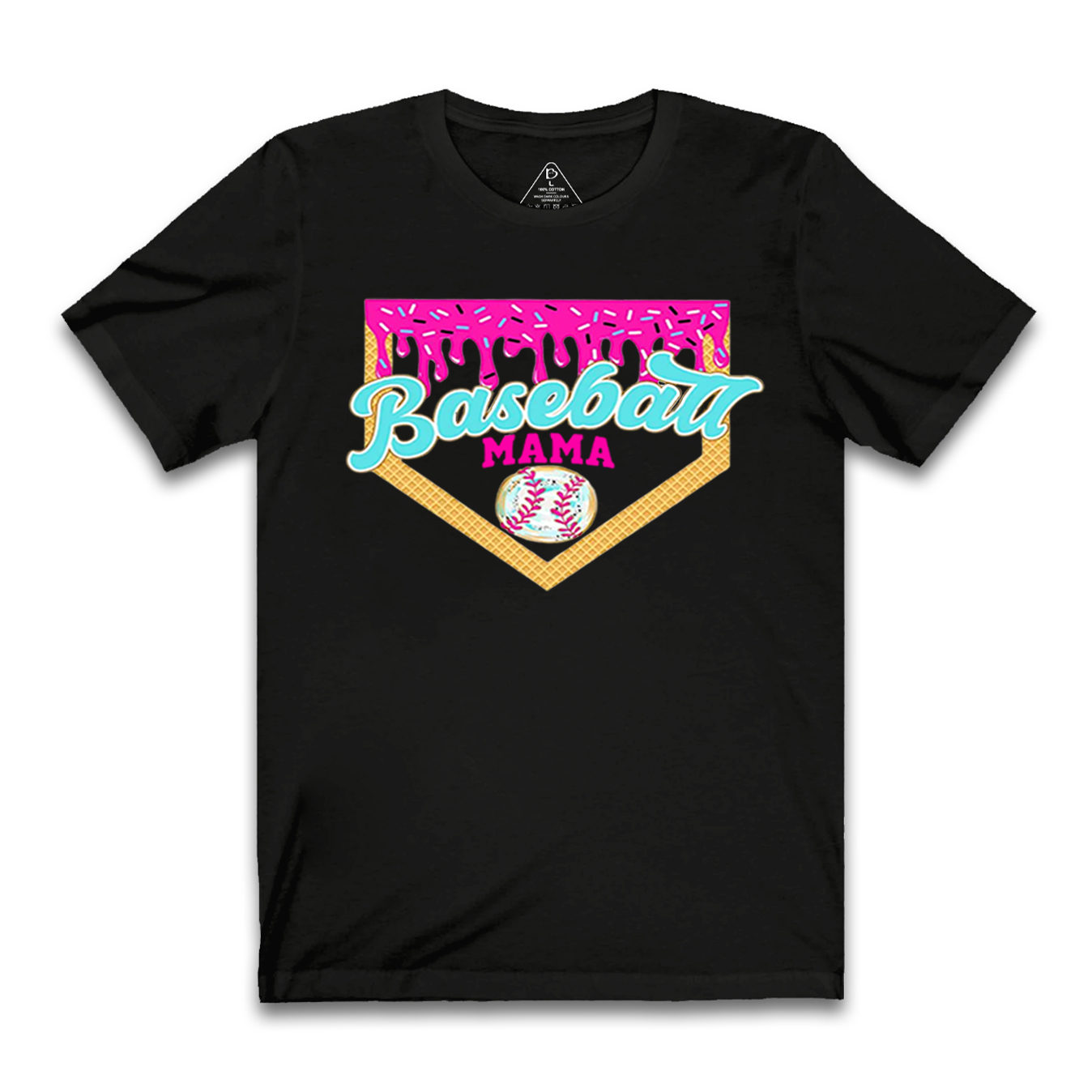 Baseball Ice Cream Drip Mama T-Shirts