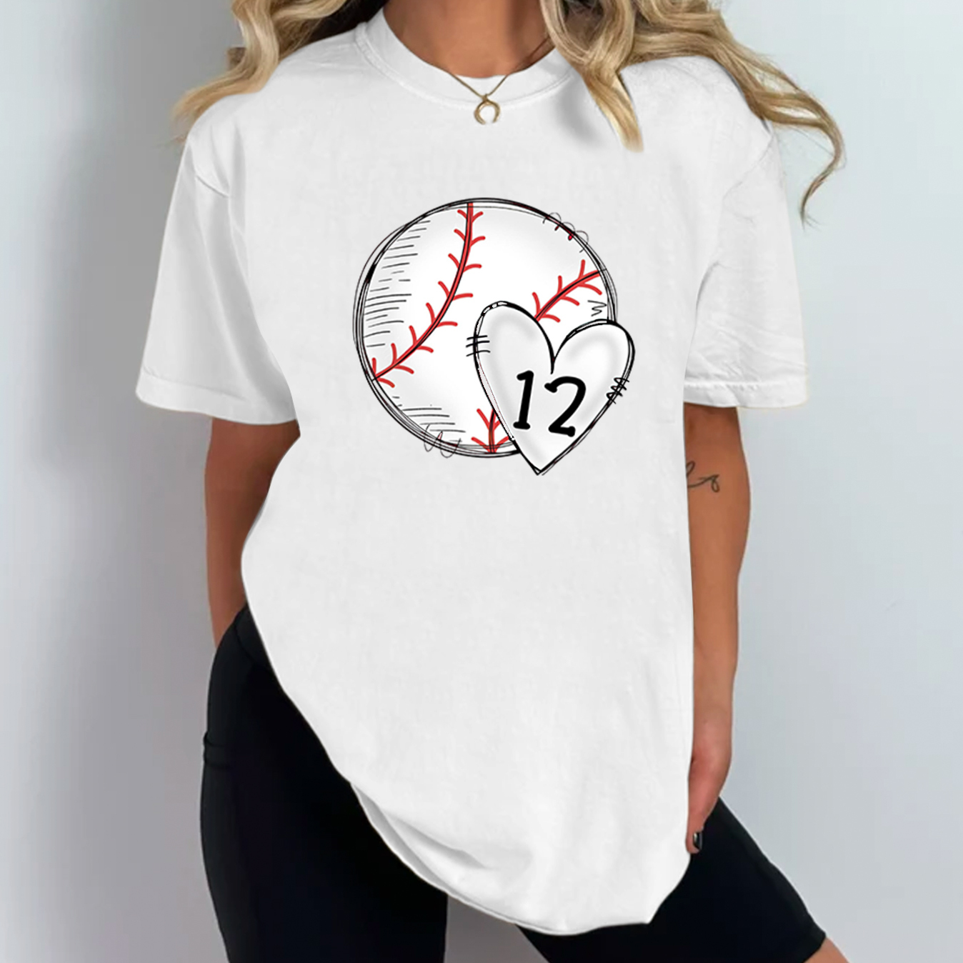 Personalized Baseball Love Number Mama T-Shirts