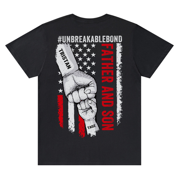  Personalized Unbreakable Bond Dad and me Shirt