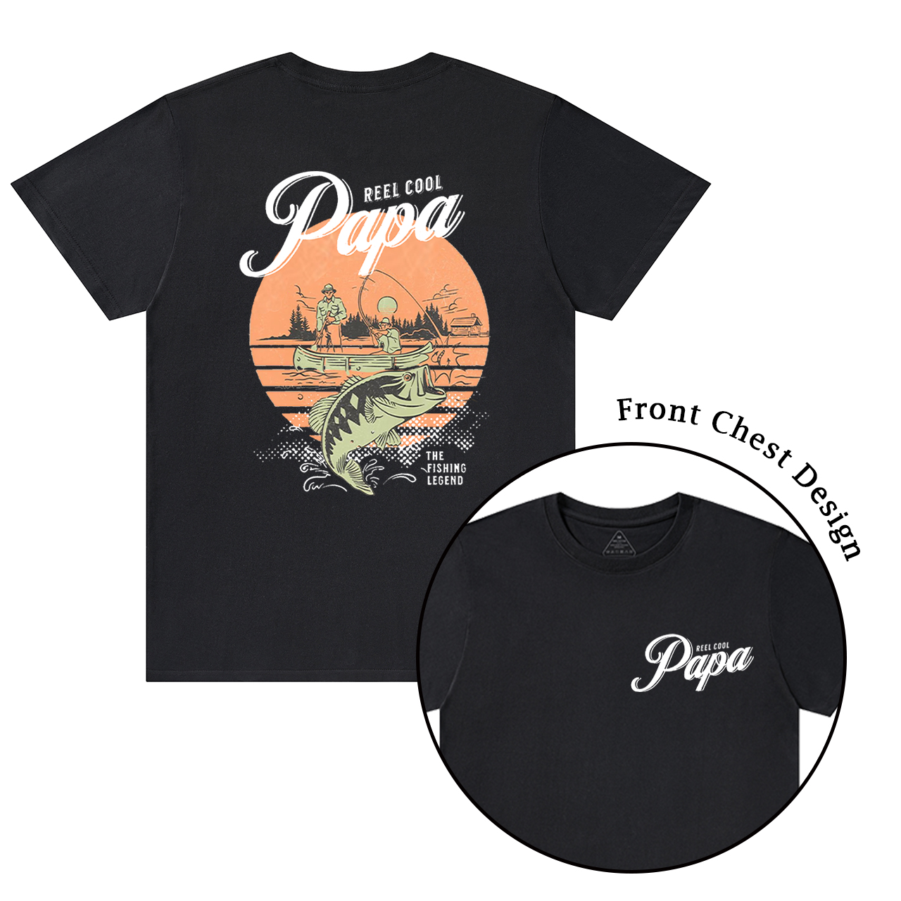 Personalized Cool Dad Fishing T-shirt