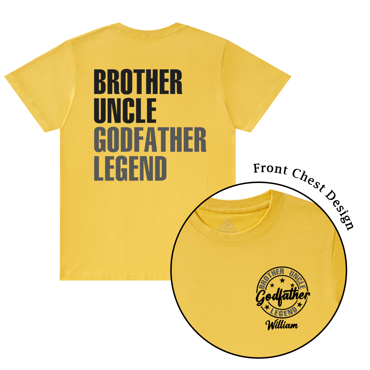 Personalized Godfather Name T-shirt