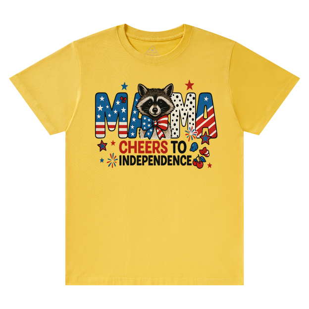 Patriotic Raccoon Mama T-Shirts