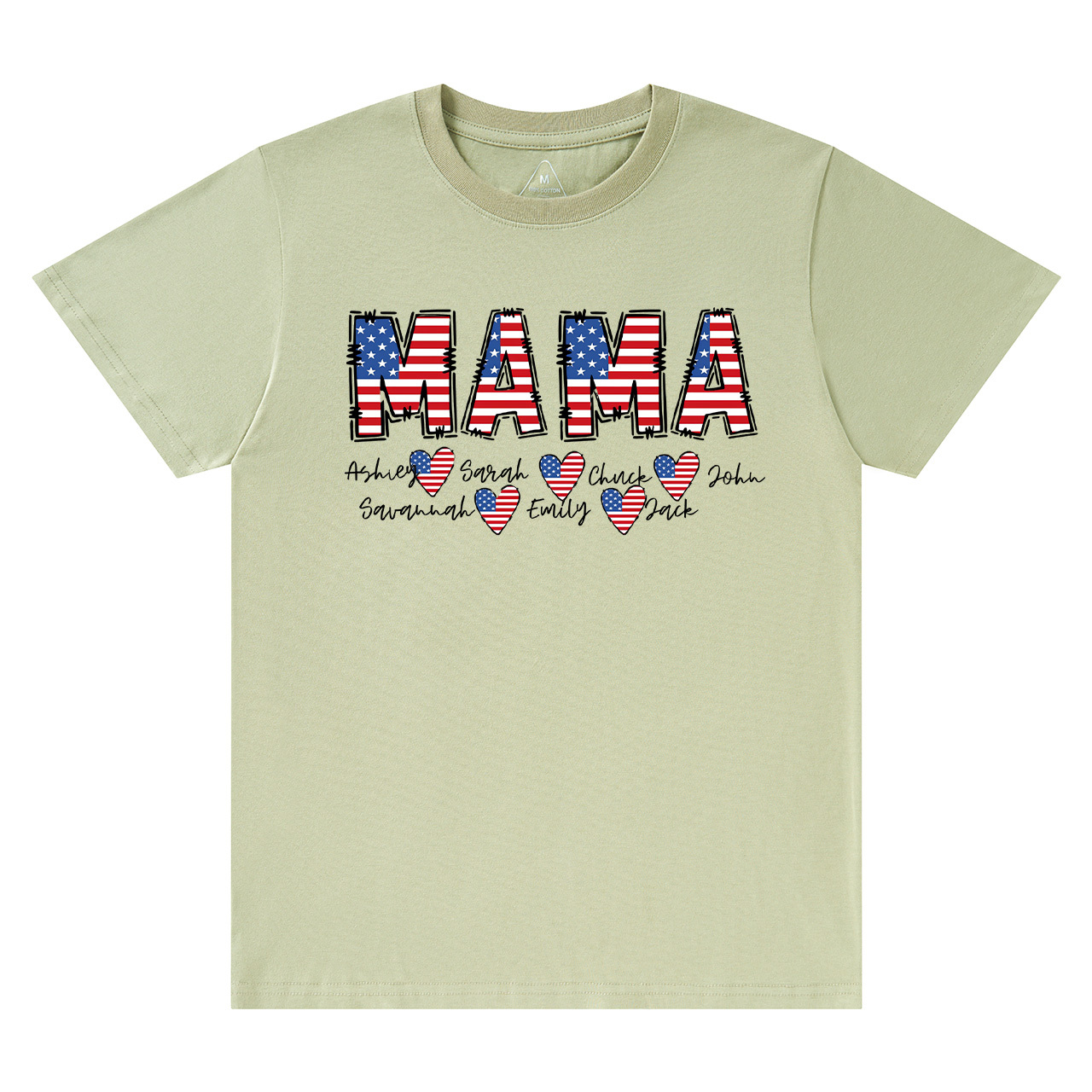 Personalized Name Independence Day Mama T-Shirts