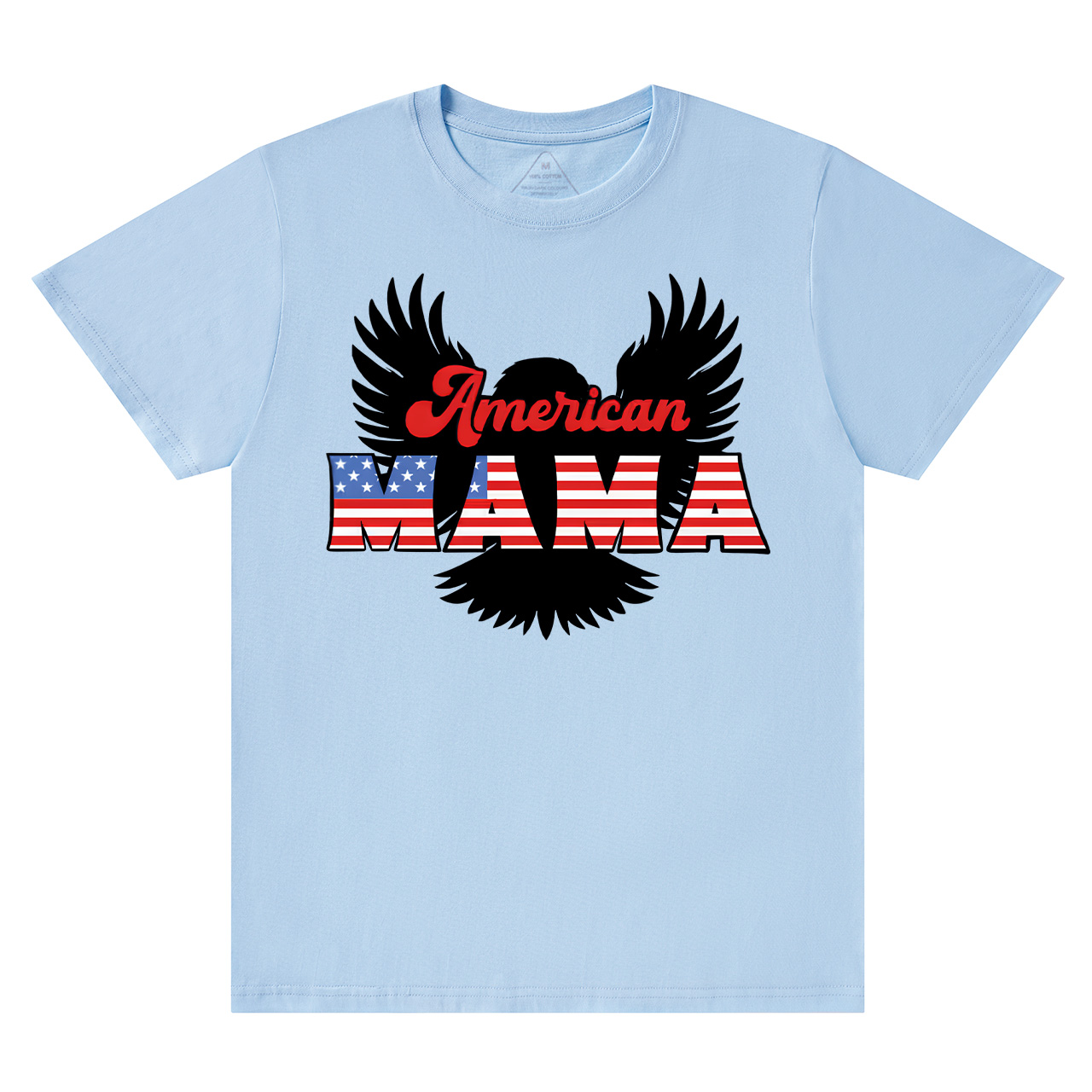 Patriotic Eagle Graphic Mama T-Shirts