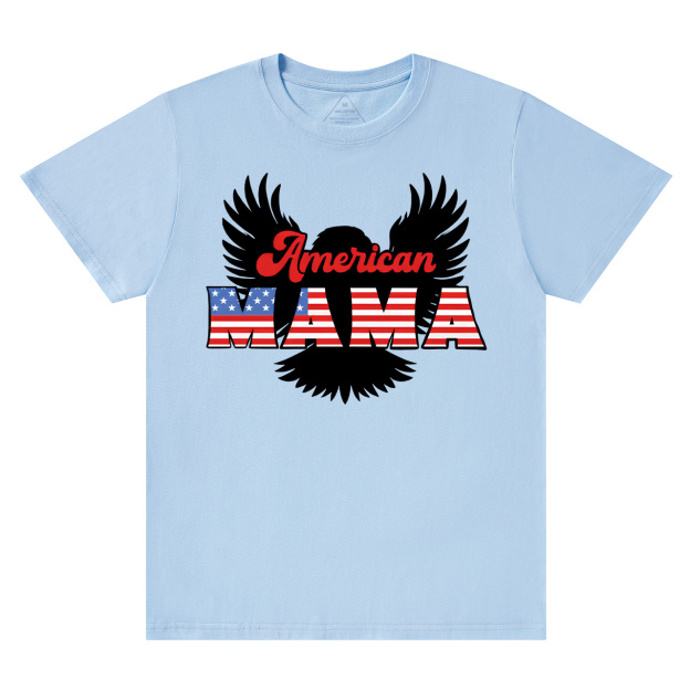 Patriotic Eagle Graphic Mama T-Shirts