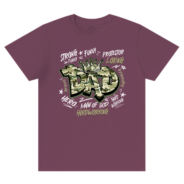 Camouflage Dad T-shirt