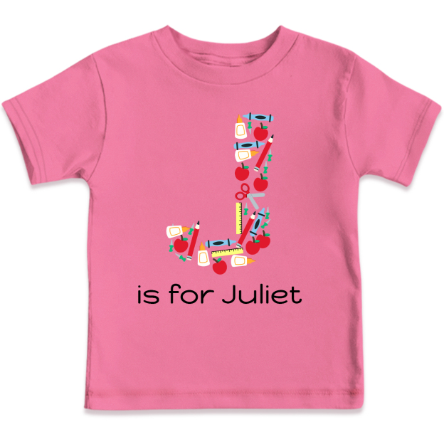 Alphabet Custom Pre-k For School Kids Shirts