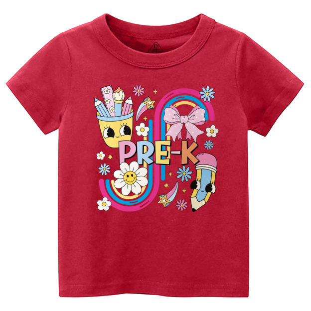 Personalized School Days Rainbow Collection Toddler&Kid's Tees Beepumpkin 