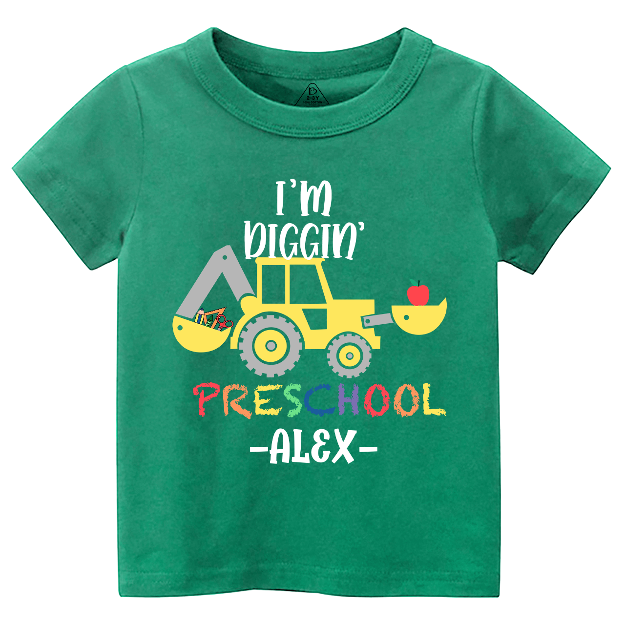 I'm Diggin' Personalized Preschool Shirt