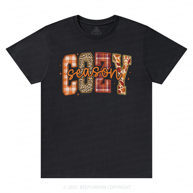 Cozy Season Fall T-Shirts Beepumpkin 