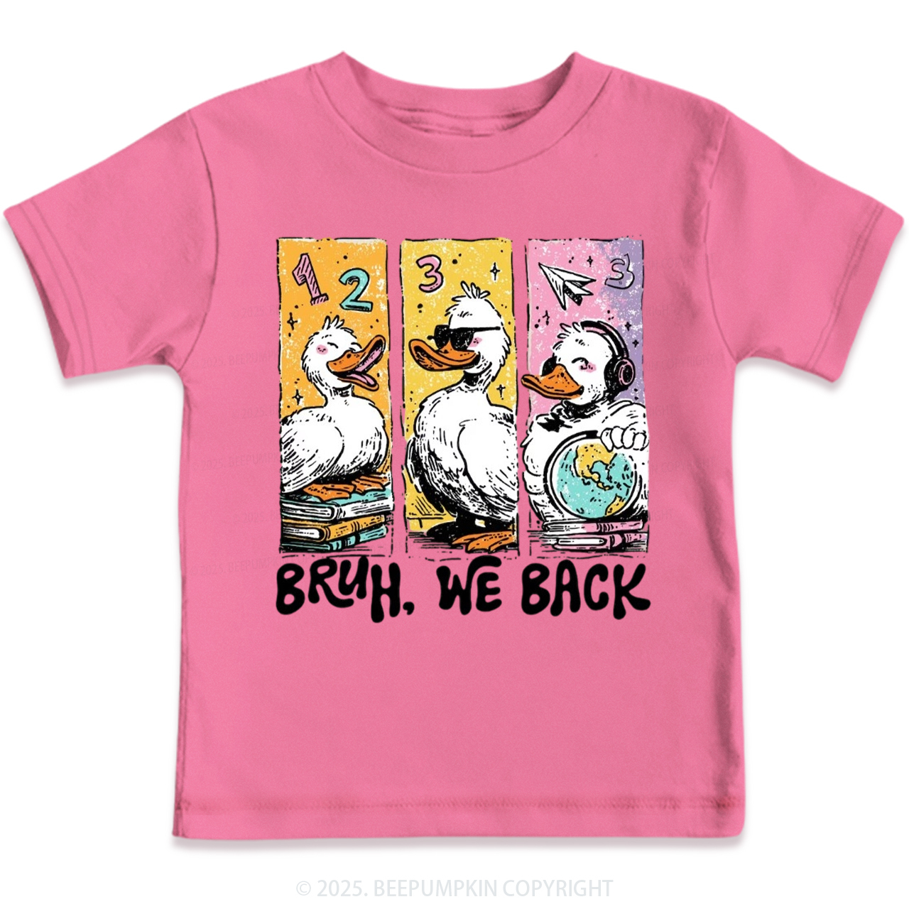 Bruh, We Back Kindergarten Toddler&Kid's Tees Beepumpkin