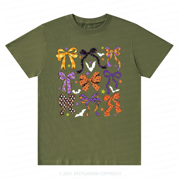 Coquette Bow Halloween T-Shirts Beepumpkin 