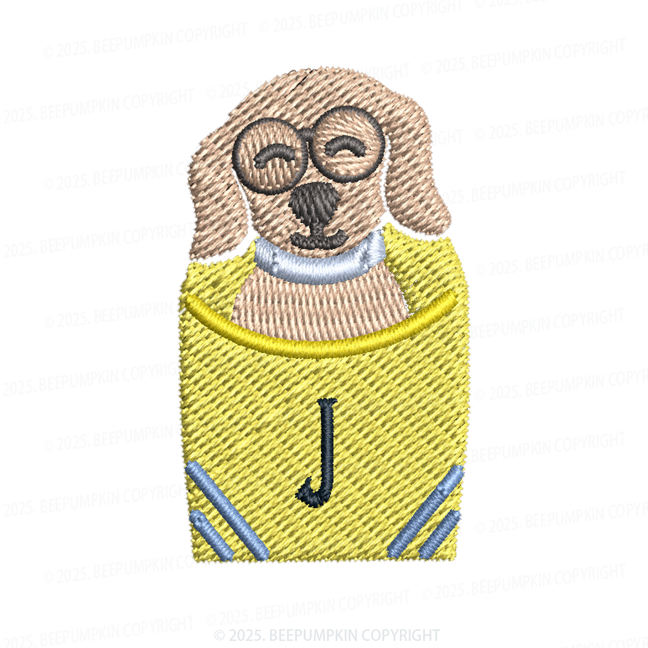 Embroidery Personalized Back To School Puppy Toddler&Kid's Polo Shirt Beepumpkin