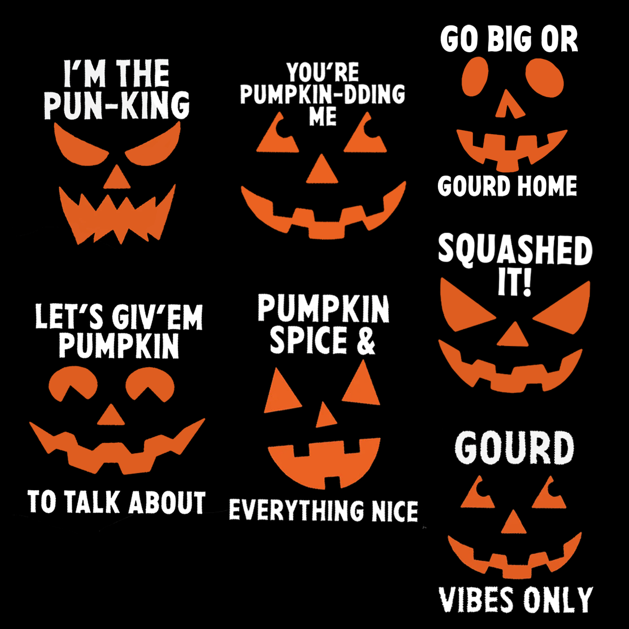 Personalized I'm The Pun-King Halloween Family Matching Shirts