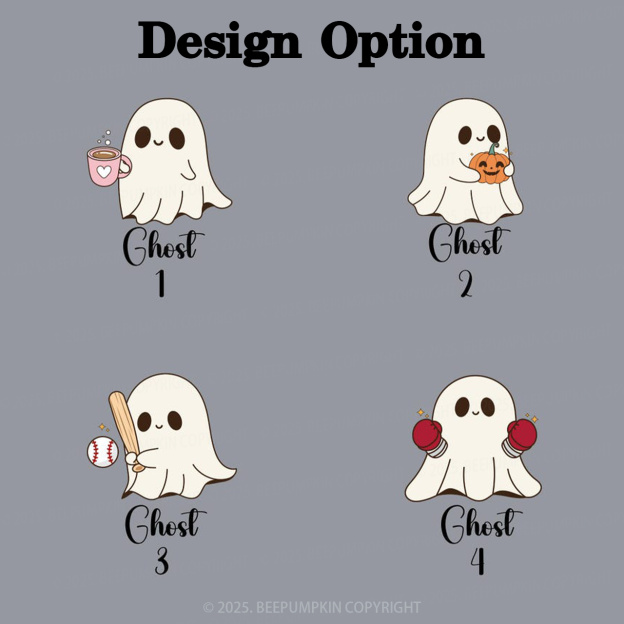 Personalized Ghost Mom Halloween Sweatshirt Beepumpkin