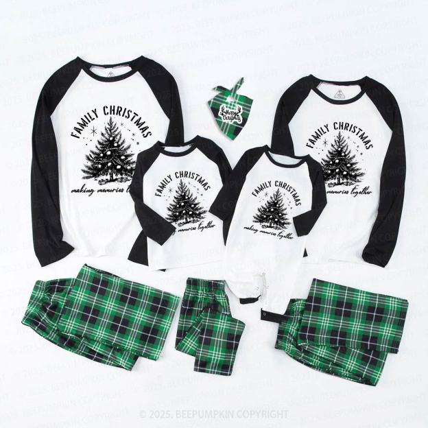 Warm Christmas Tree Family Matching Pajamas