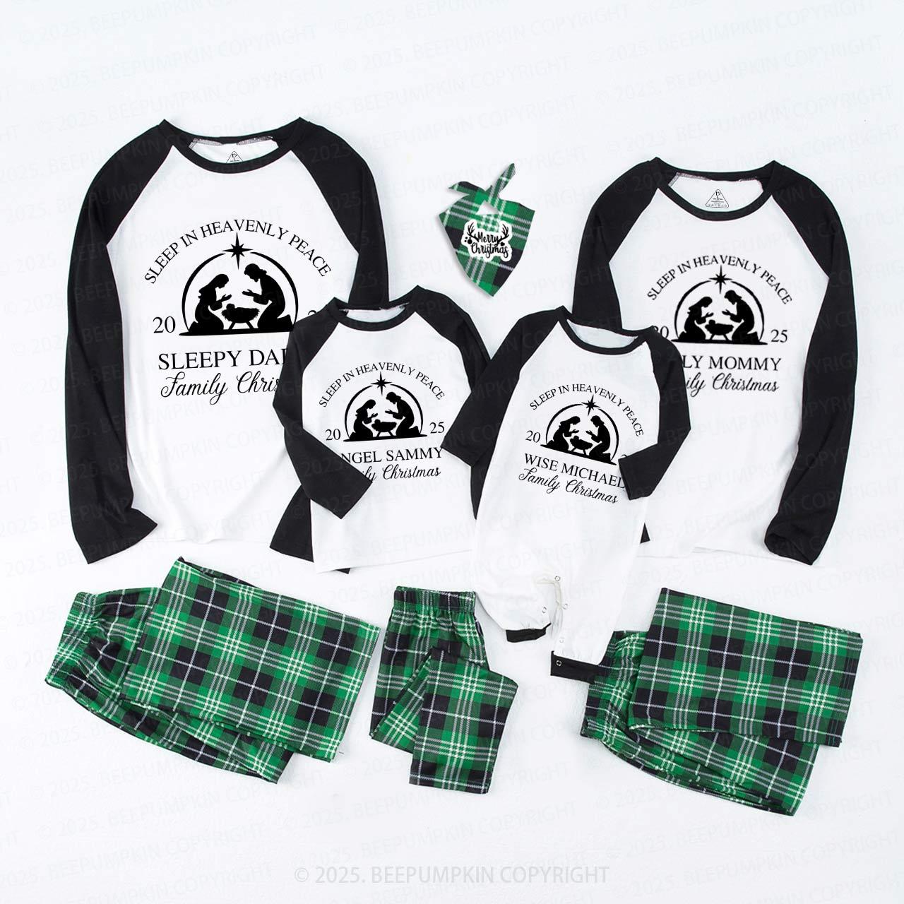 Personalized Faith Based Christmas Family Matching Pajamas