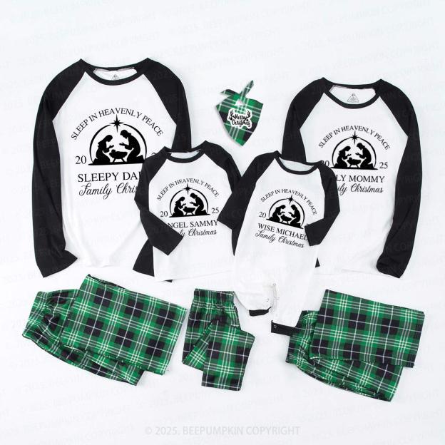 Personalized Faith Based Christmas Family Matching Pajamas