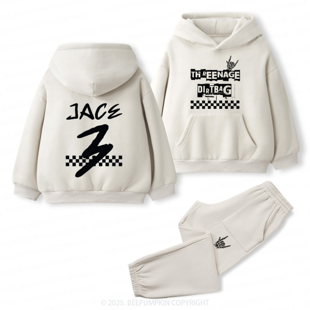 Personalized Rock 'n' Roll Birthday Toddler&Kids Hoodie Set