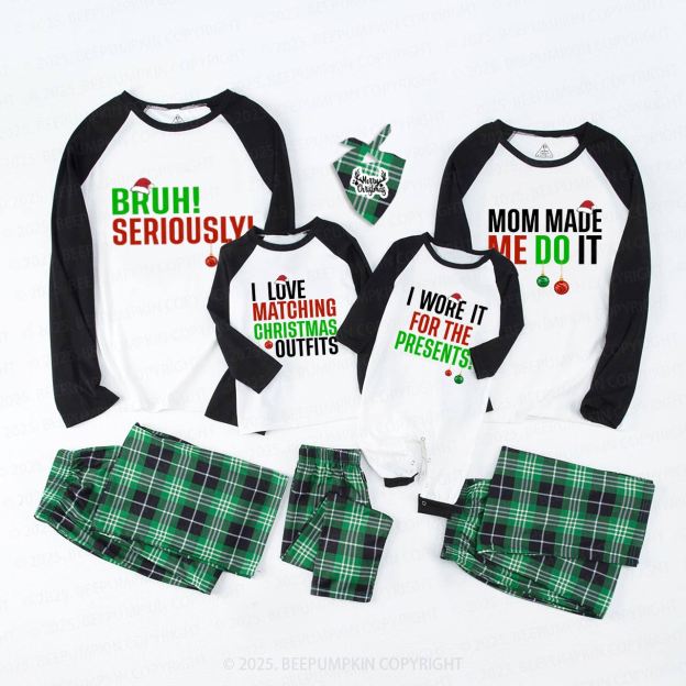Personalized I Don't Do Matching Outfits Family Matching Pajamas