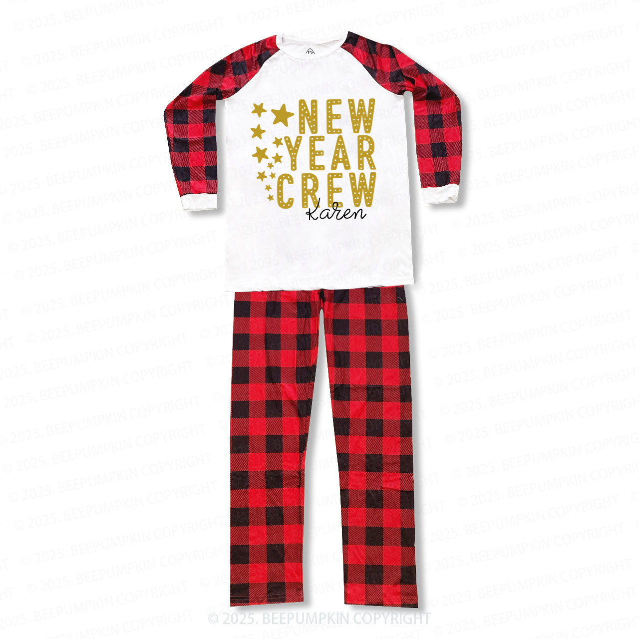 Personalized New Year Crew Family Matching Pajamas