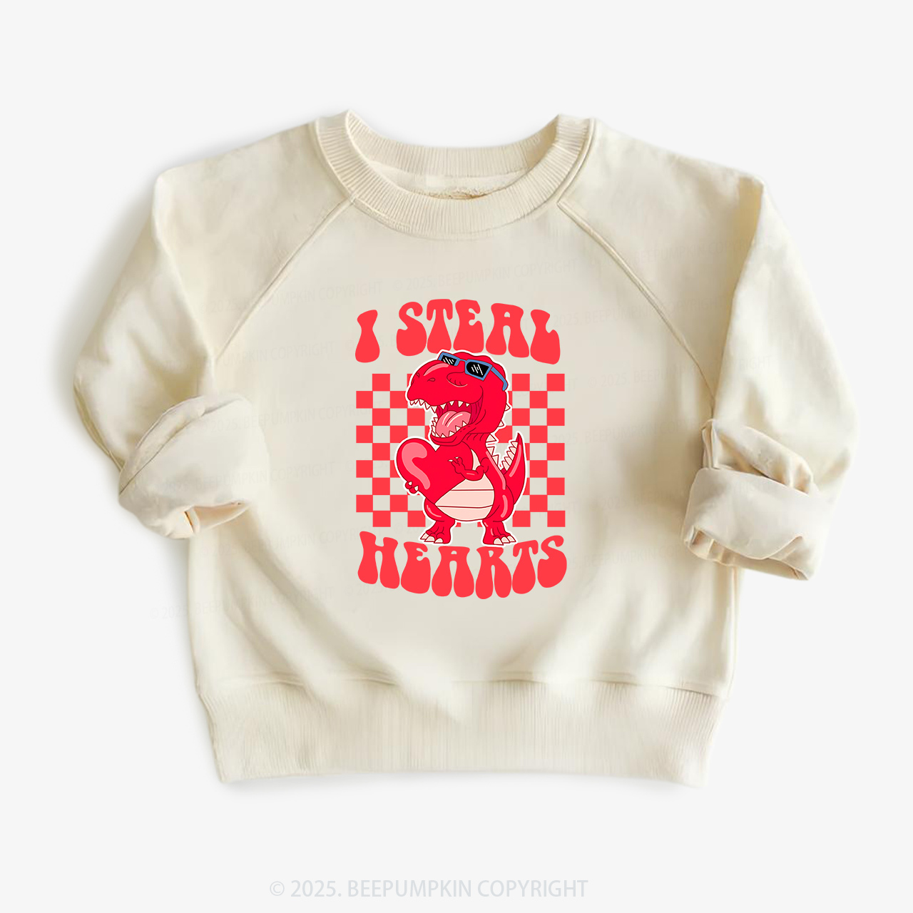 I Steal Hearts Valentine Kids Sweatshirt