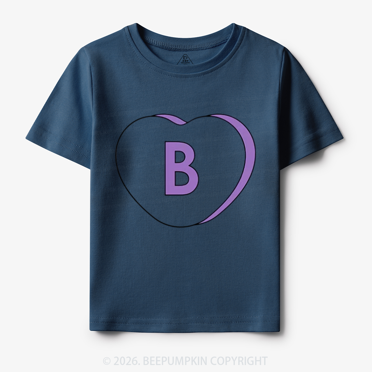 Personalized Candy Heart Initial Valentine's Day Toddler&Kid's Tees Beepumpkin
