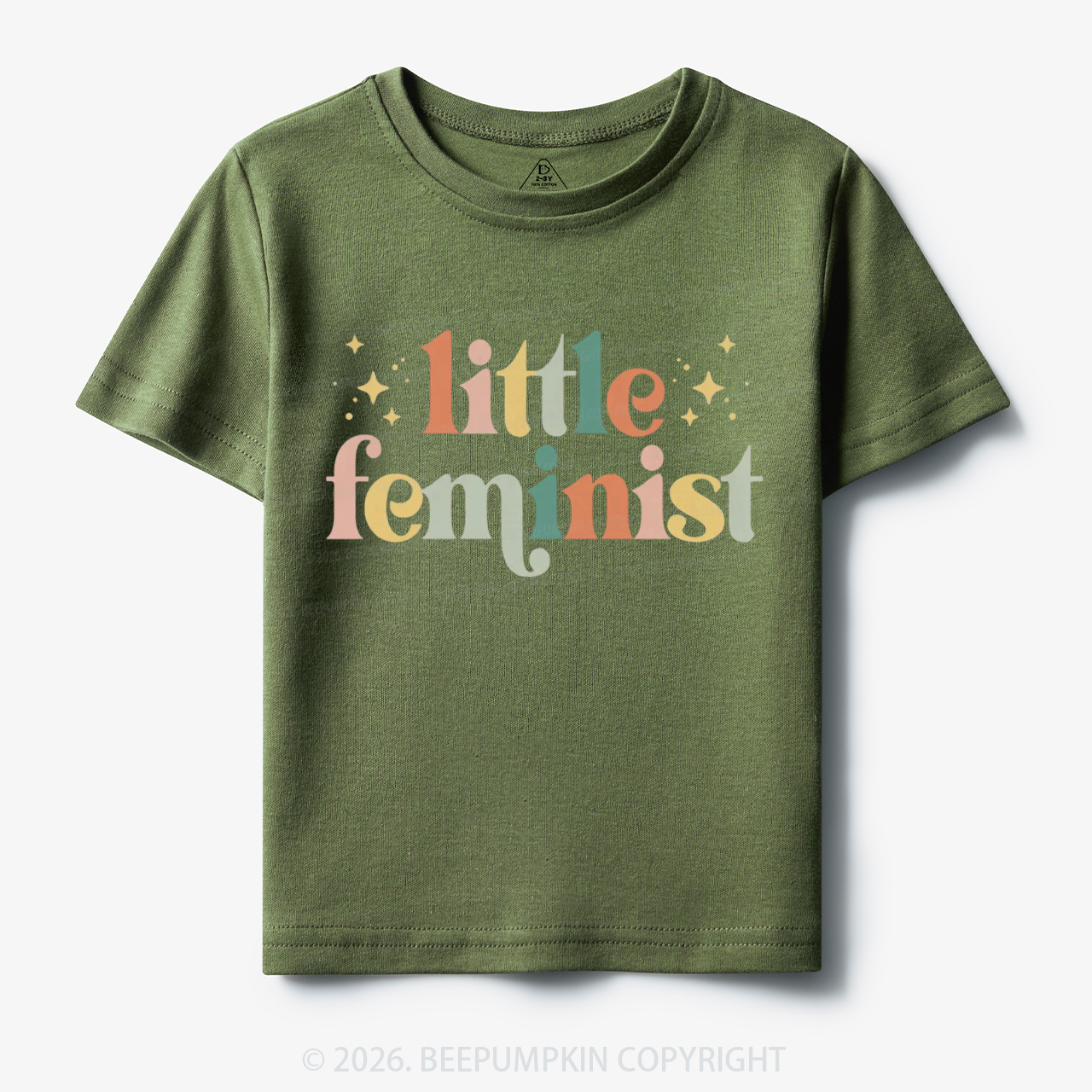  Vintage Little Feminist Toddler&Kid's Tees Beepumpkin