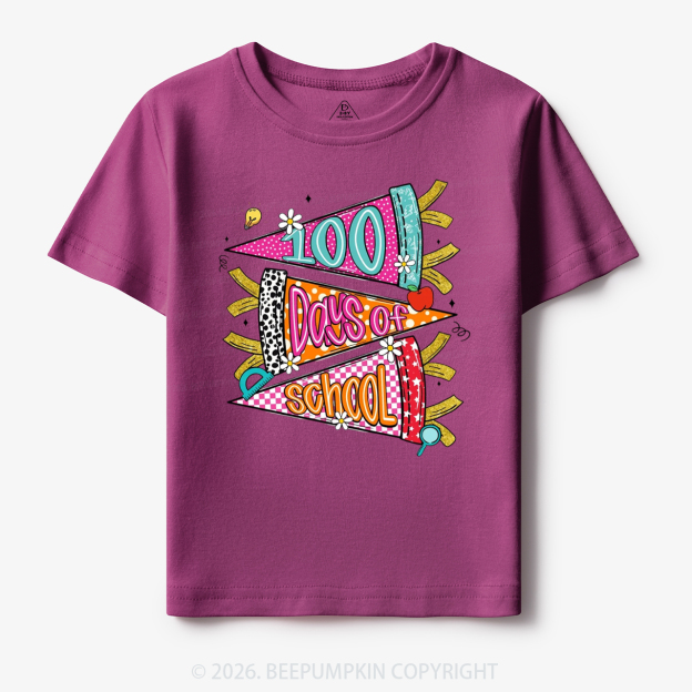 100 Days of School Coquette Bow Pencil Toddler&Kid's Tees