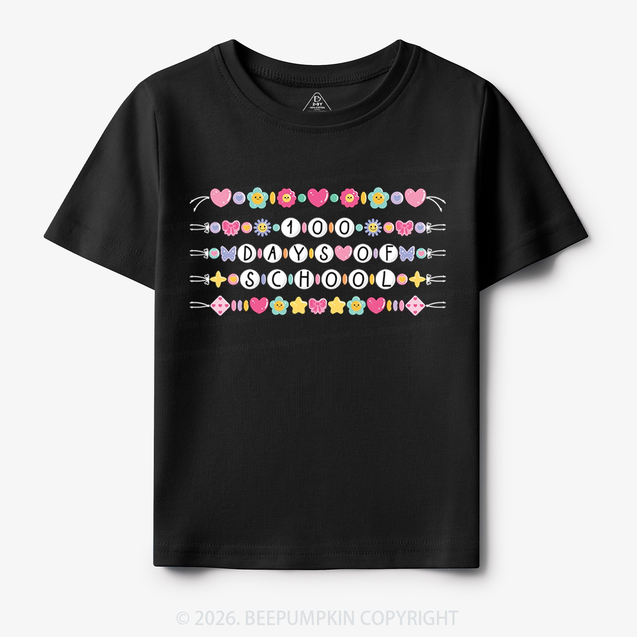 100 Days of School Beaded Bracelet Toddler&Kid's Tees