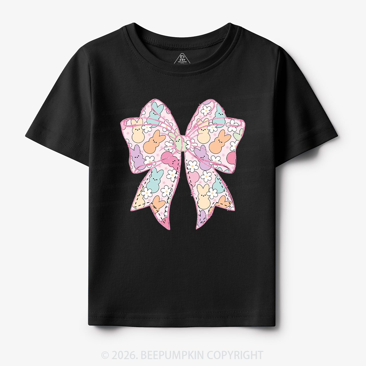 Easter Coquette Bunny Bow Toddler&Kid's Tees