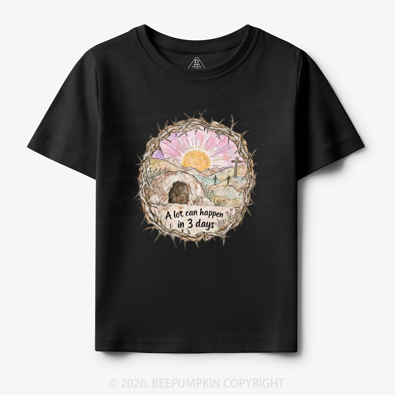 A Lot Can Happen in 3 Days Christian Toddler&Kid's Tees