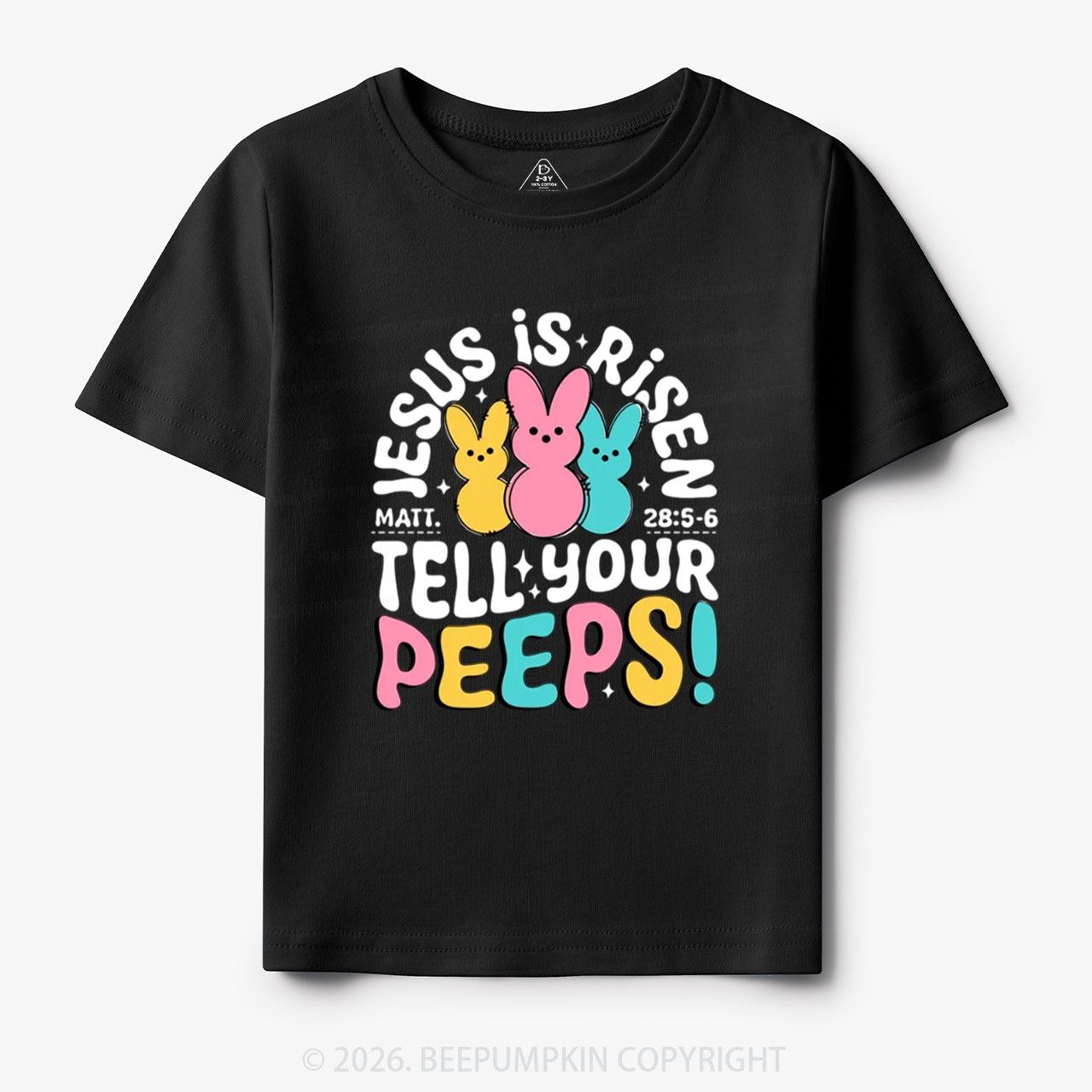 Jesus Is Risen Tell Your Peeps Easter Toddler&Kid's Tees